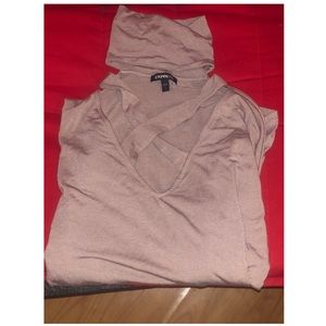 EXPRESS turtleneck crisscross